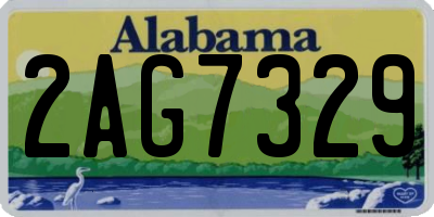 AL license plate 2AG7329