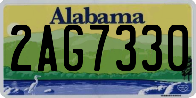 AL license plate 2AG7330