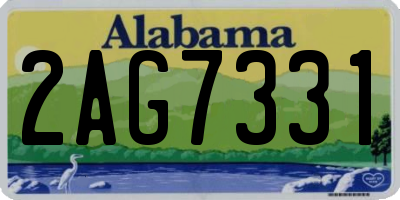 AL license plate 2AG7331