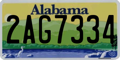 AL license plate 2AG7334