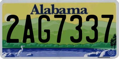 AL license plate 2AG7337