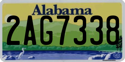 AL license plate 2AG7338