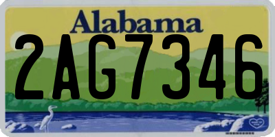 AL license plate 2AG7346
