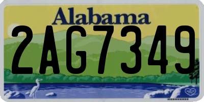AL license plate 2AG7349