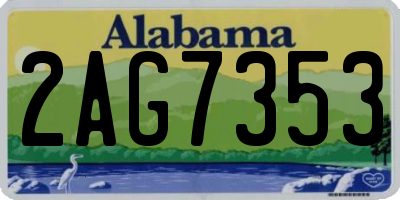 AL license plate 2AG7353