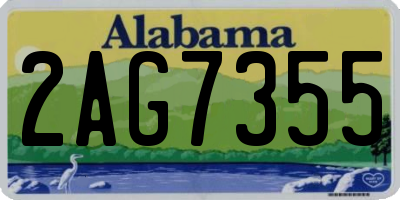 AL license plate 2AG7355