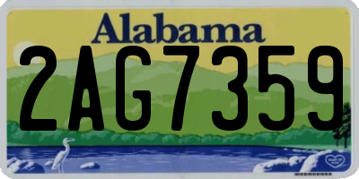 AL license plate 2AG7359