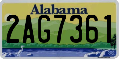 AL license plate 2AG7361