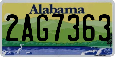 AL license plate 2AG7363