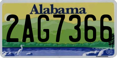 AL license plate 2AG7366