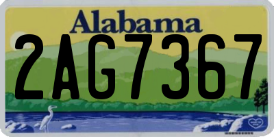 AL license plate 2AG7367