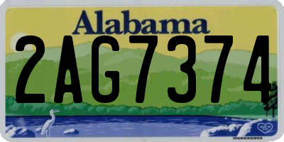 AL license plate 2AG7374