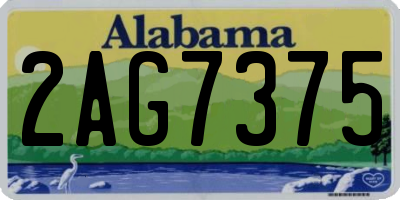AL license plate 2AG7375