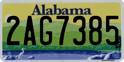AL license plate 2AG7385