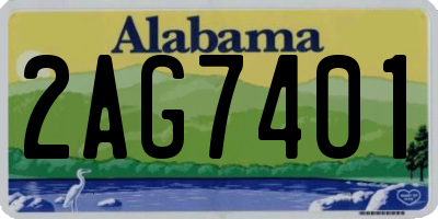 AL license plate 2AG7401