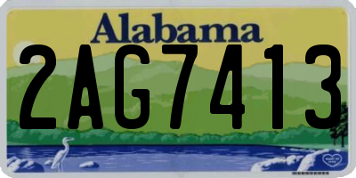 AL license plate 2AG7413