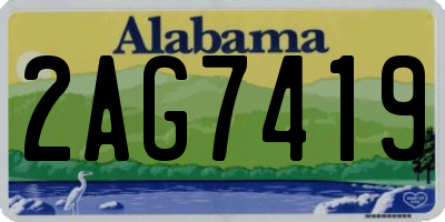 AL license plate 2AG7419