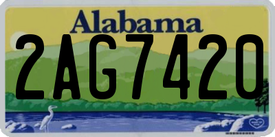 AL license plate 2AG7420