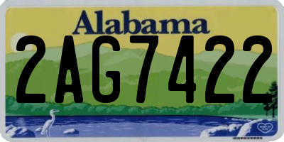 AL license plate 2AG7422