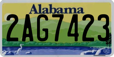 AL license plate 2AG7423