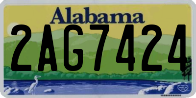 AL license plate 2AG7424