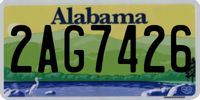 AL license plate 2AG7426