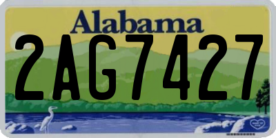 AL license plate 2AG7427
