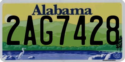 AL license plate 2AG7428