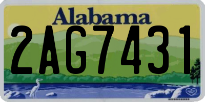 AL license plate 2AG7431