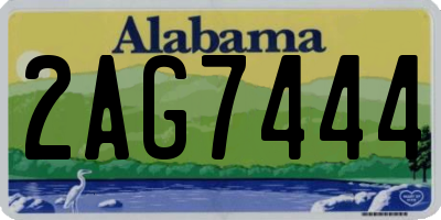 AL license plate 2AG7444