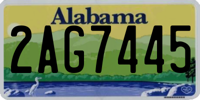 AL license plate 2AG7445
