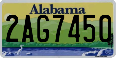 AL license plate 2AG7450