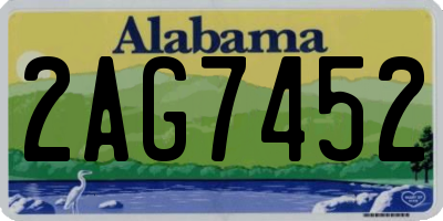 AL license plate 2AG7452