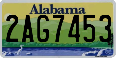 AL license plate 2AG7453