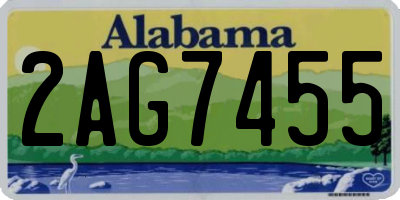 AL license plate 2AG7455