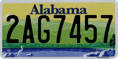 AL license plate 2AG7457