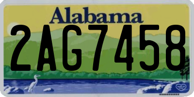AL license plate 2AG7458