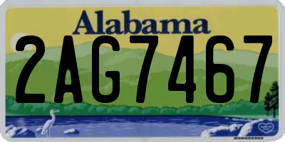 AL license plate 2AG7467