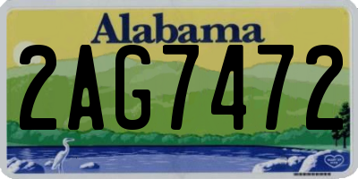 AL license plate 2AG7472