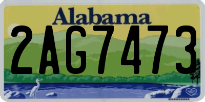 AL license plate 2AG7473