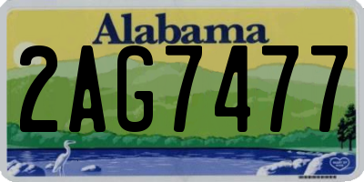 AL license plate 2AG7477