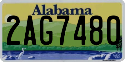 AL license plate 2AG7480