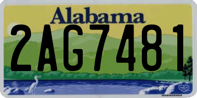 AL license plate 2AG7481