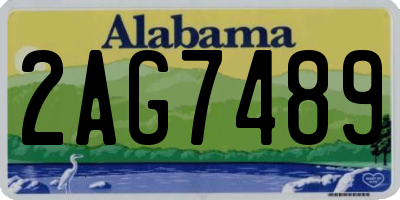 AL license plate 2AG7489