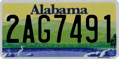 AL license plate 2AG7491