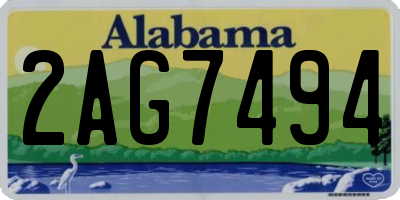 AL license plate 2AG7494