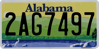 AL license plate 2AG7497