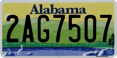 AL license plate 2AG7507