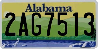 AL license plate 2AG7513