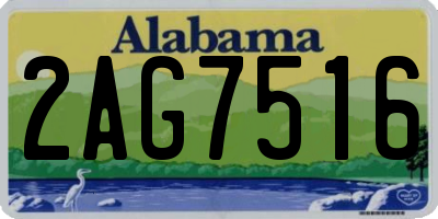 AL license plate 2AG7516